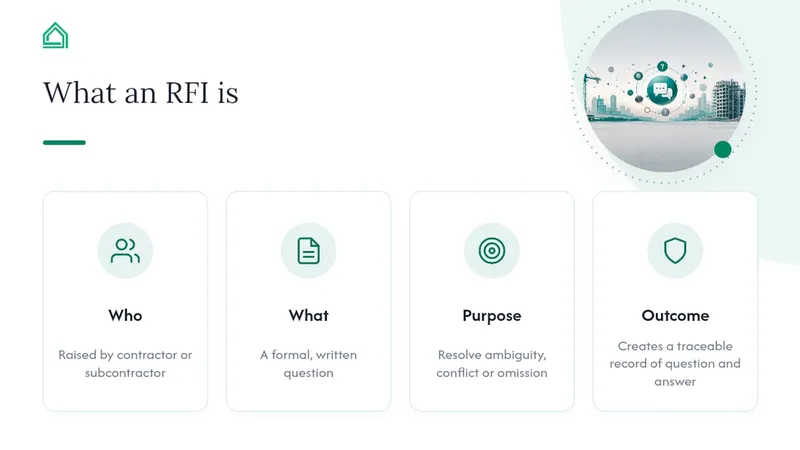 What is a request for information in construction? — overview diagram