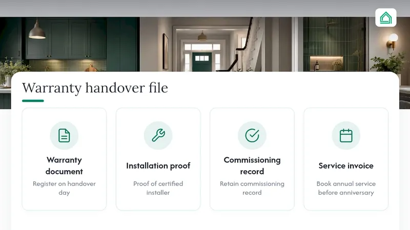 Four records supporting renovation warranty claims