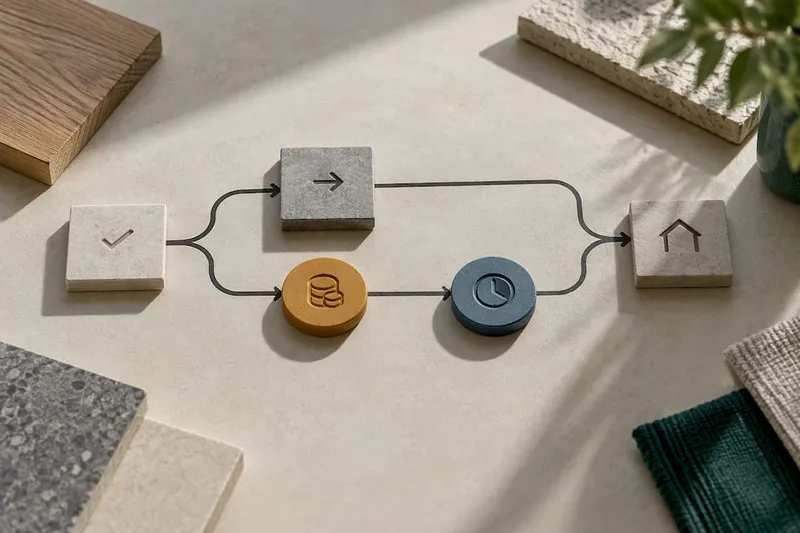 Illustrated renovation change control paths